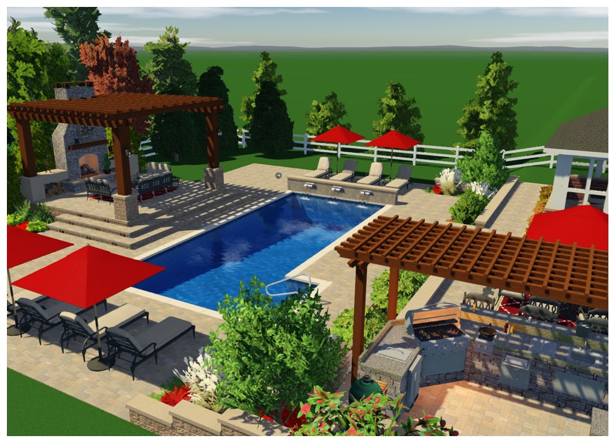 landscape design services 3D rendering